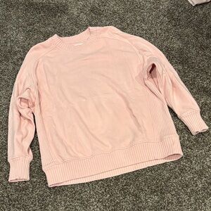 Aerie Soft Pink Crew Neck Sweater